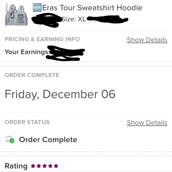 🆕Eras Tour Sweatshirt Hoodie - Picture 2 of 2